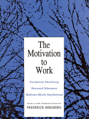 cover image of Motivation to Work